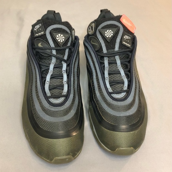 Nike Air Max 97 “Patches” Black Olive Green Size 11.5 - Picture 2 of 10